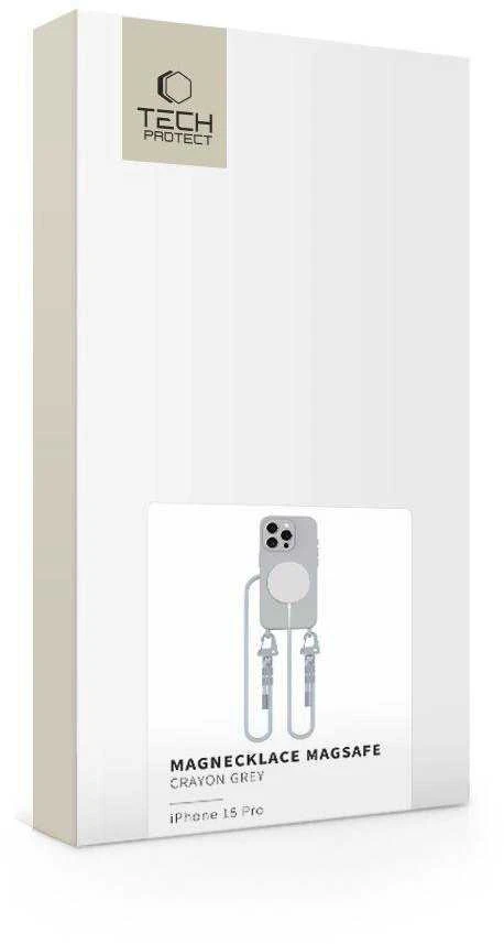 TECH-PROTECT MAGNECKLACE MagSafe Apple iPhone 15 Pro dėklas telefonui pilkos spalvos