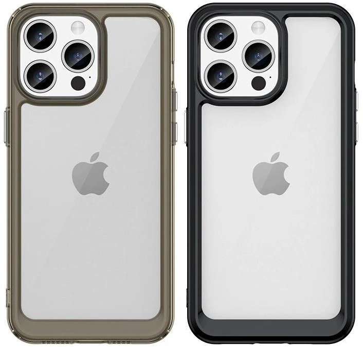 Hurtel Apple iPhone 15 Pro Max Outer Space Reinforced Flexible Frame – dėklas telefonui mėlynos spalvos