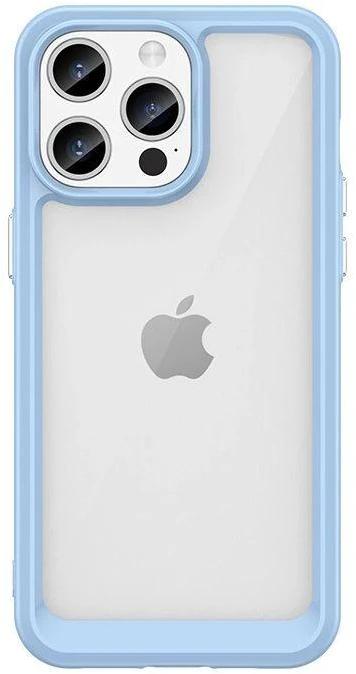 Hurtel Apple iPhone 15 Pro Max Outer Space Reinforced Flexible Frame – dėklas telefonui mėlynos spalvos
