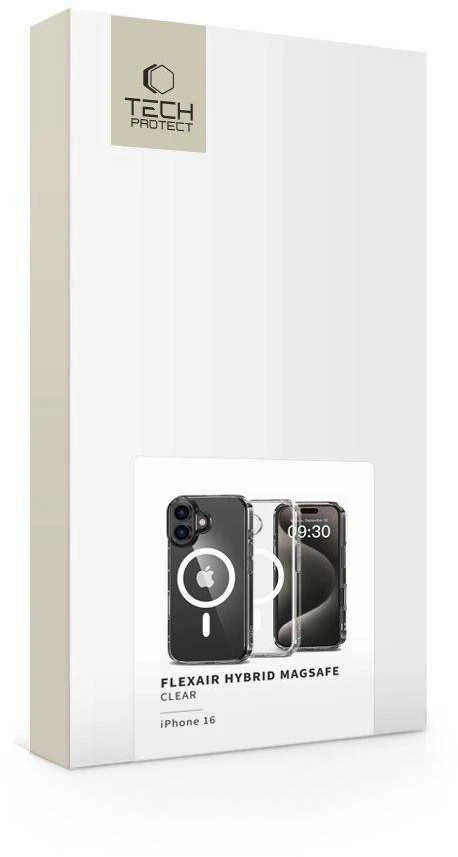 Apple iPhone 16 Tech-Protect FlexAir Hybrid MagSafe Clear dėklas telefonui skaidrus