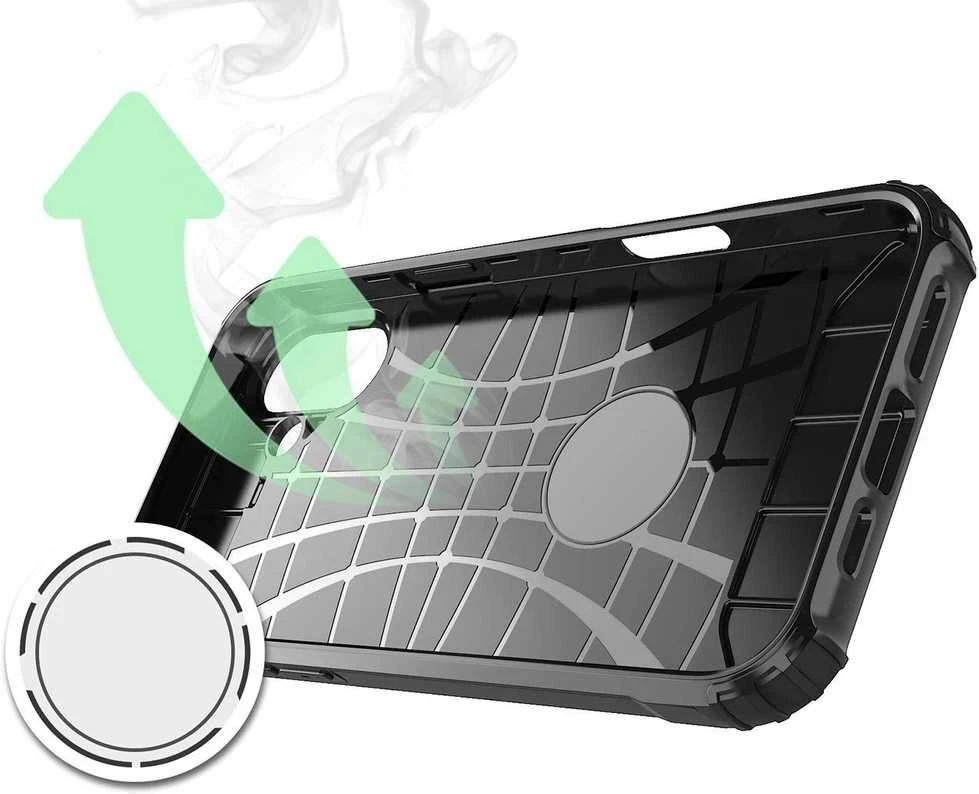 Hurtel Hybrid Armor Apple iPhone 16 Plus – dėklas telefonui juodos spalvos