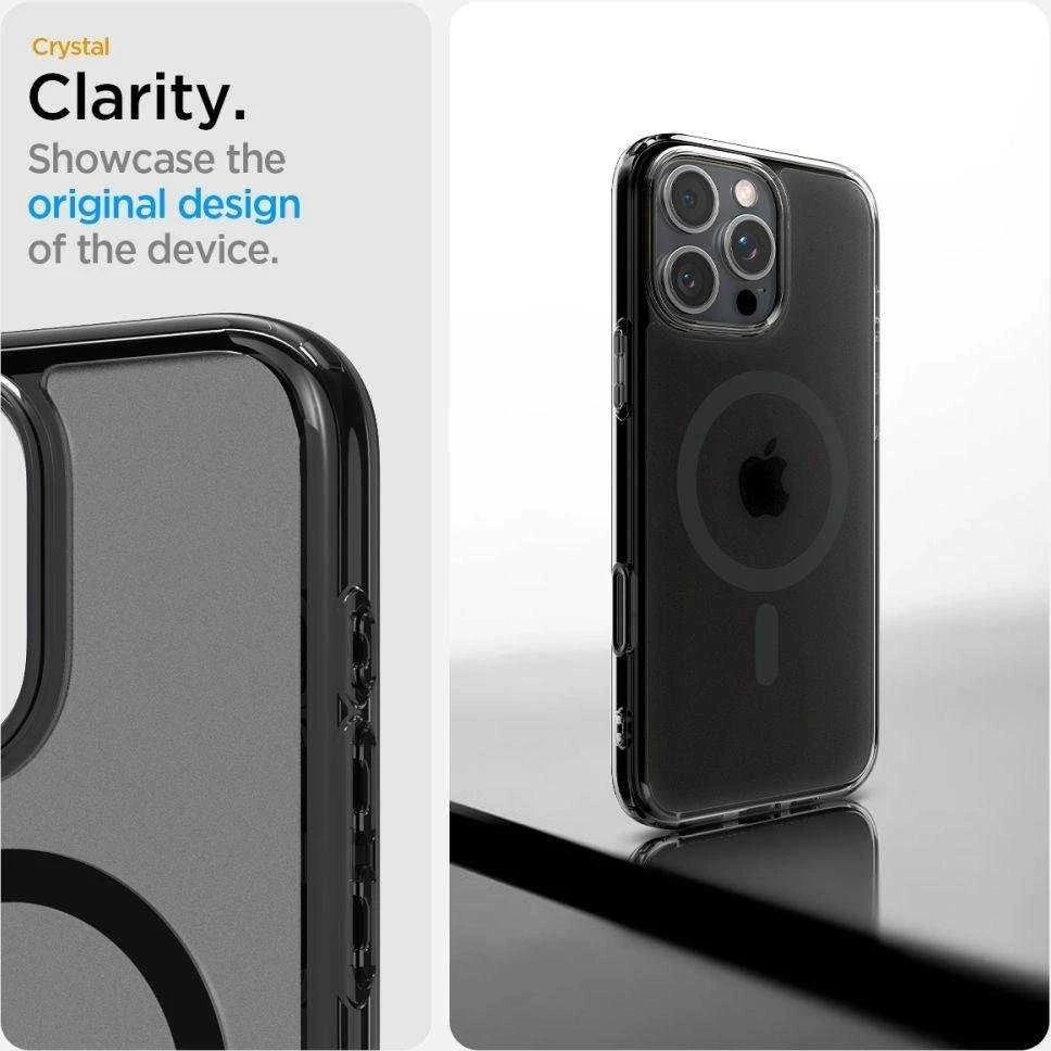 Spigen Ultra Hybrid „T” MAG Apple iPhone 16 Pro 6.3″ MagSafe dėklas telefonui juodos spalvos ACS08514