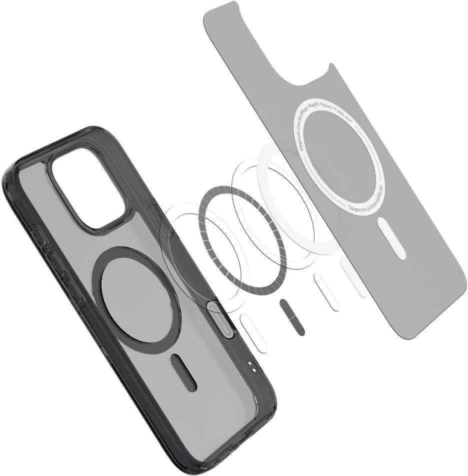 Spigen Ultra Hybrid „T” MAG Apple iPhone 16 Pro 6.3″ MagSafe dėklas telefonui juodos spalvos ACS08514