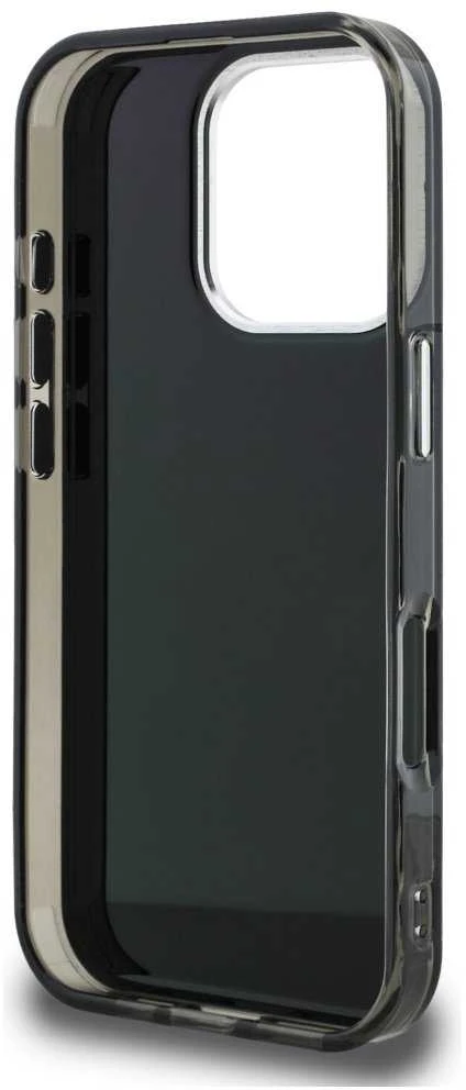 Karl Lagerfeld IML Aquarelle Choupette dėklas Apple iPhone 16 Pro Max juodos spalvos