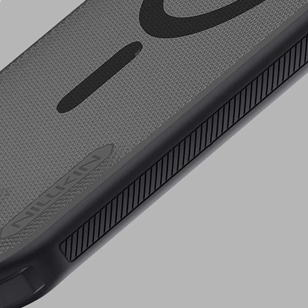 Nillkin Super Frosted PRO Magnetic Back dėklas skirtas Apple iPhone Air skaidrus juodos spalvos