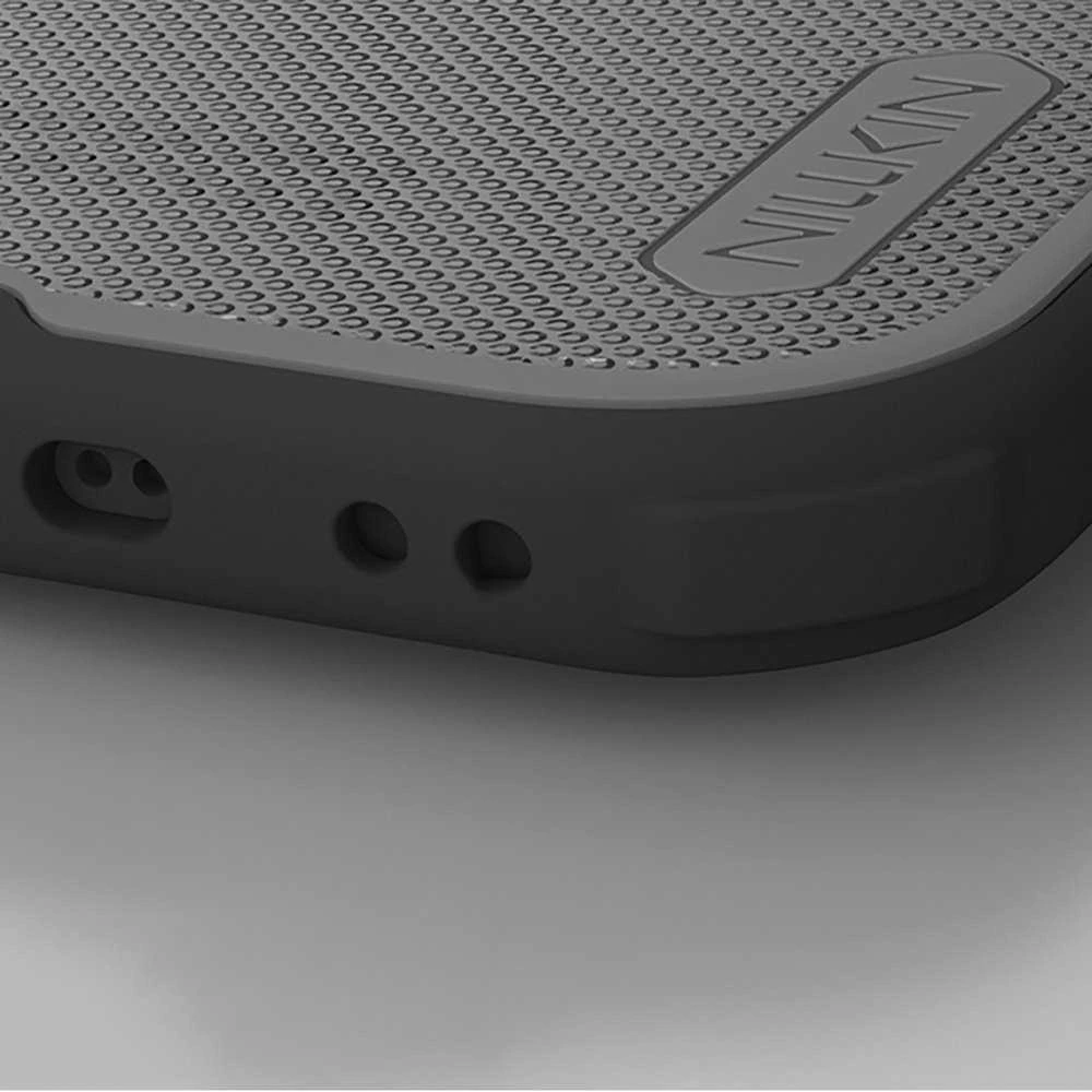 Nillkin Super Frosted PRO Magnetic Back dėklas skirtas Apple iPhone Air skaidrus juodos spalvos