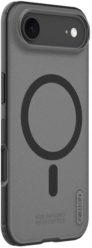 Nillkin Super Frosted PRO Magnetic Back dėklas skirtas Apple iPhone Air skaidrus juodos spalvos