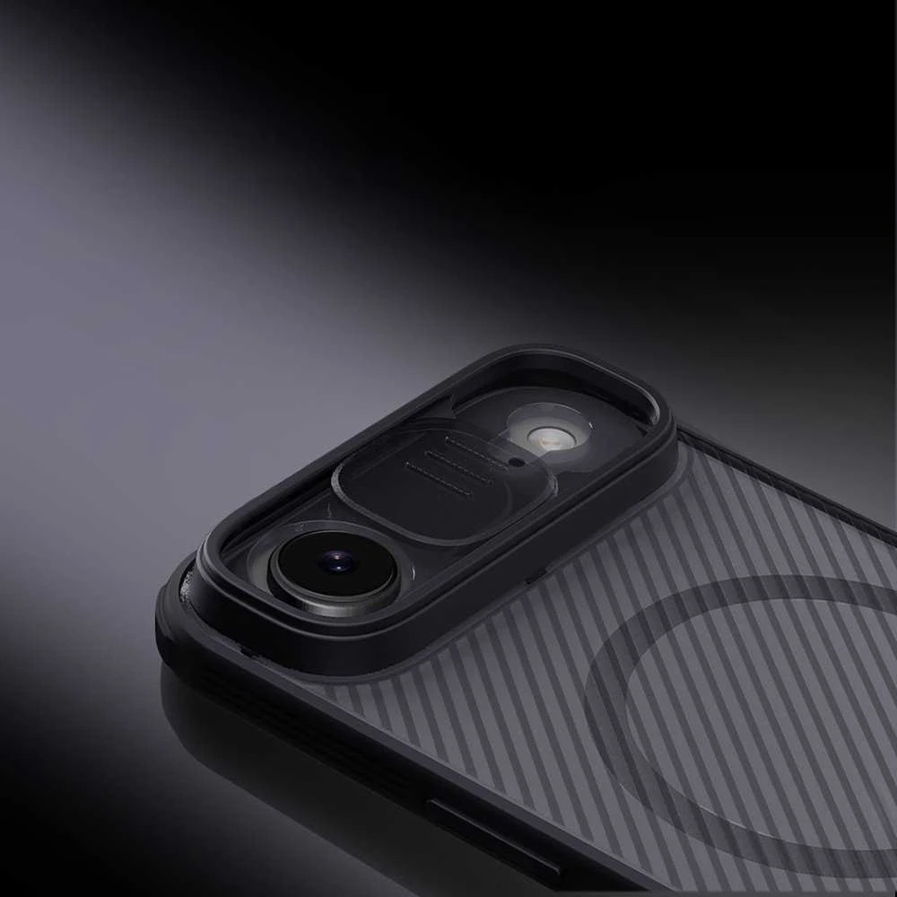Nillkin CamShield PRO Magnetic Hard dėklas skirtas Apple iPhone Air skaidrus juodos spalvos