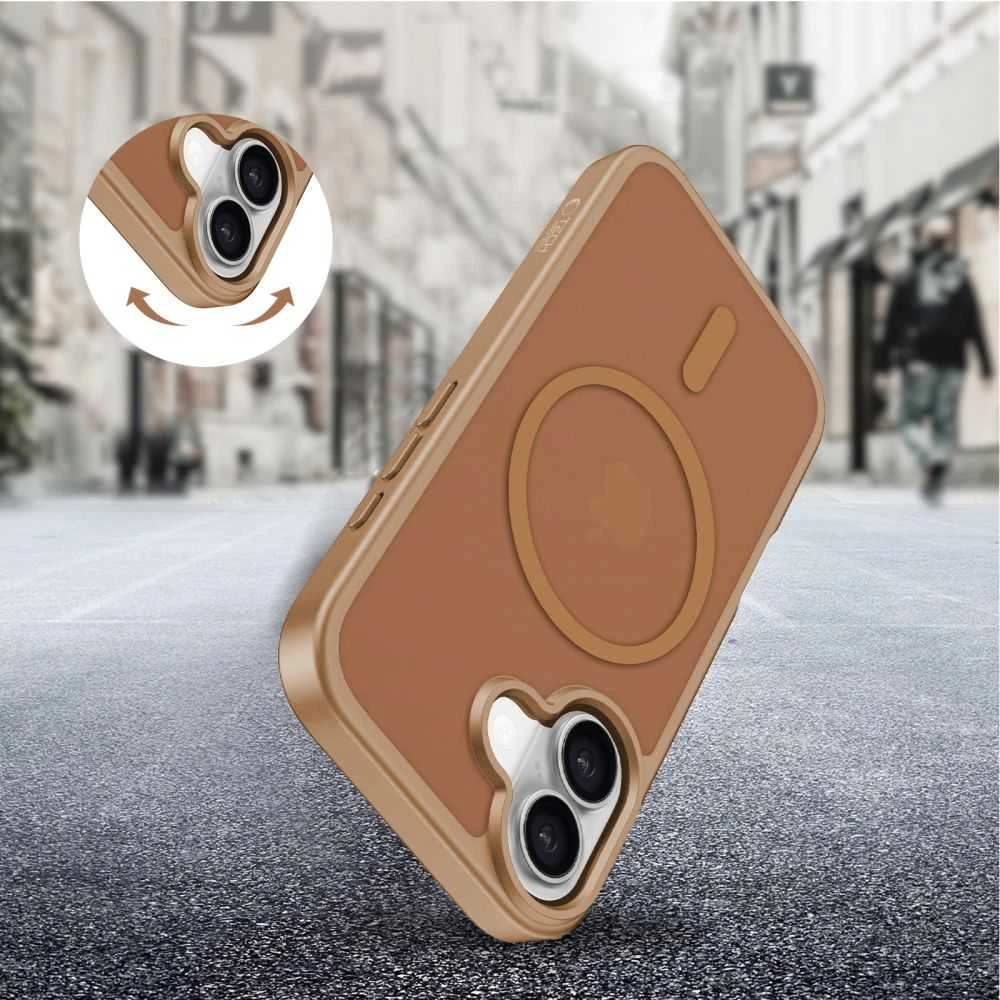 „Tech-Protect BasicMag MagSafe“ dėklas, skirtas „iPhone 17“ – rudas