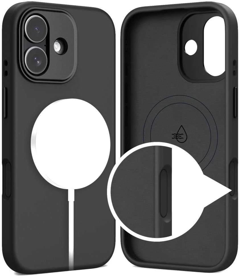 „Tech-Protect Uniq MagSafe“ dėklas, skirtas „iPhone 17“ - juodas