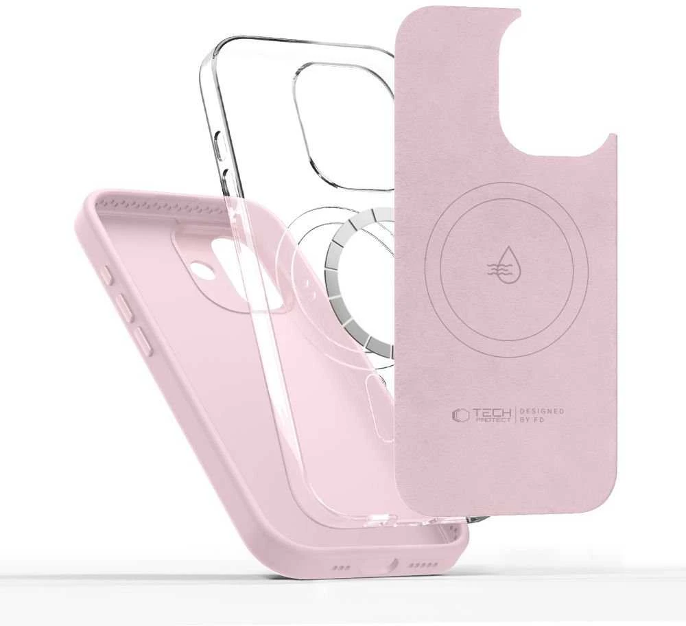 „Tech-Protect Uniq MagSafe“ dėklas, skirtas „iPhone 17“ – rožinis