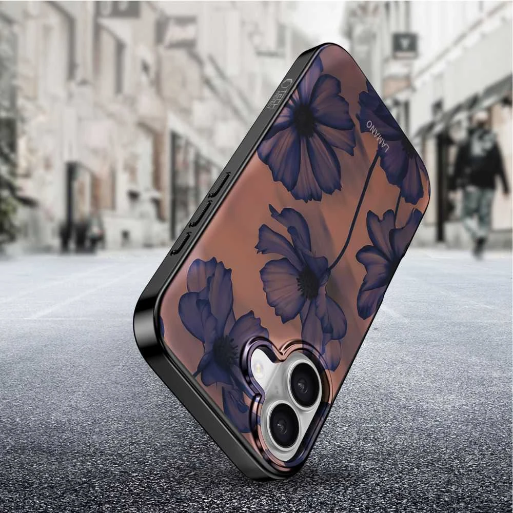 Dėklas Tech-Protect Lamano MagSafe case for iPhone 17 - ruda-violetinė