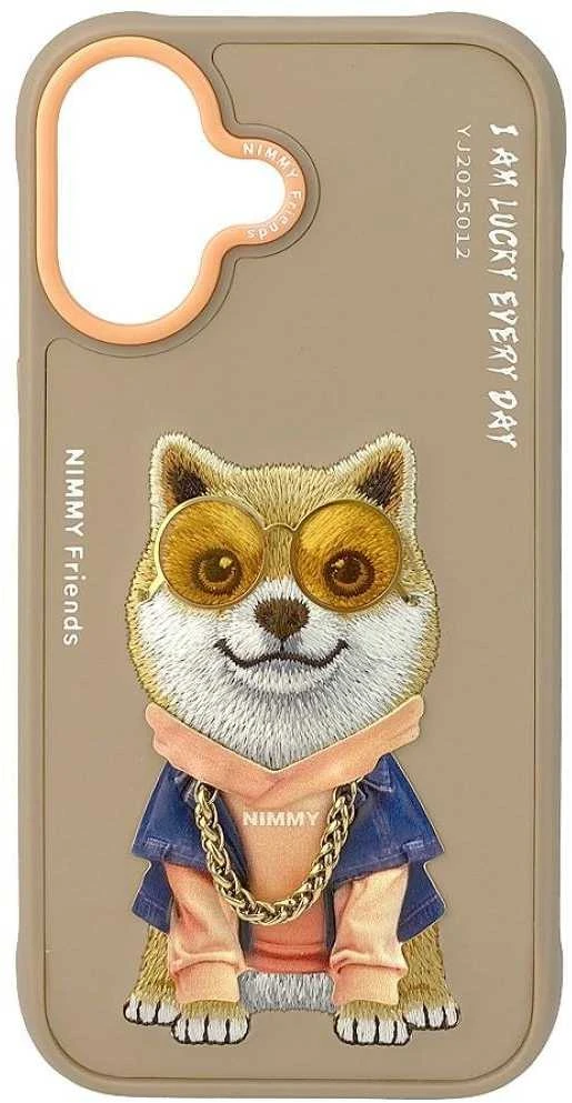 Dėklas Nimmy Glasses Cool nag iPhone 17 Case - rusvai gelsvas