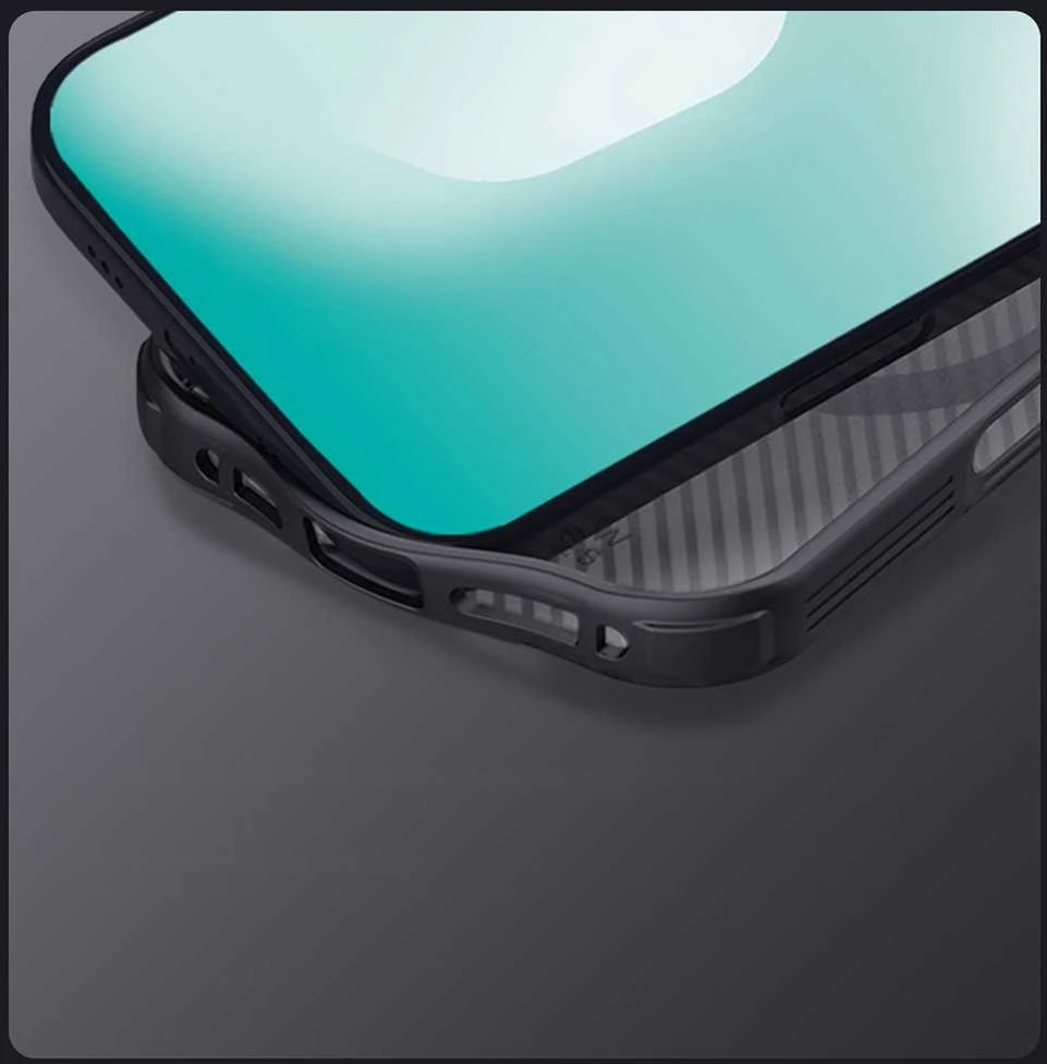 Nillkin CamShield PRO Magnetic Hard dėklas skirtas Apple iPhone 17 skaidrus juodos spalvos