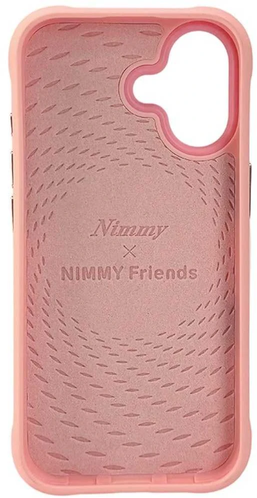„Nimmy Cool&Cute 2.0“ triušio formos dėklas, skirtas „iPhone 17“ - Rožinė