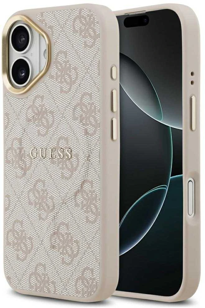 GUESS dėklas, skirtas IPHONE 17, suderinamas su MagSafe GUHMP17SP4MSEGCP (PU 4G W/ Classic), rožinis