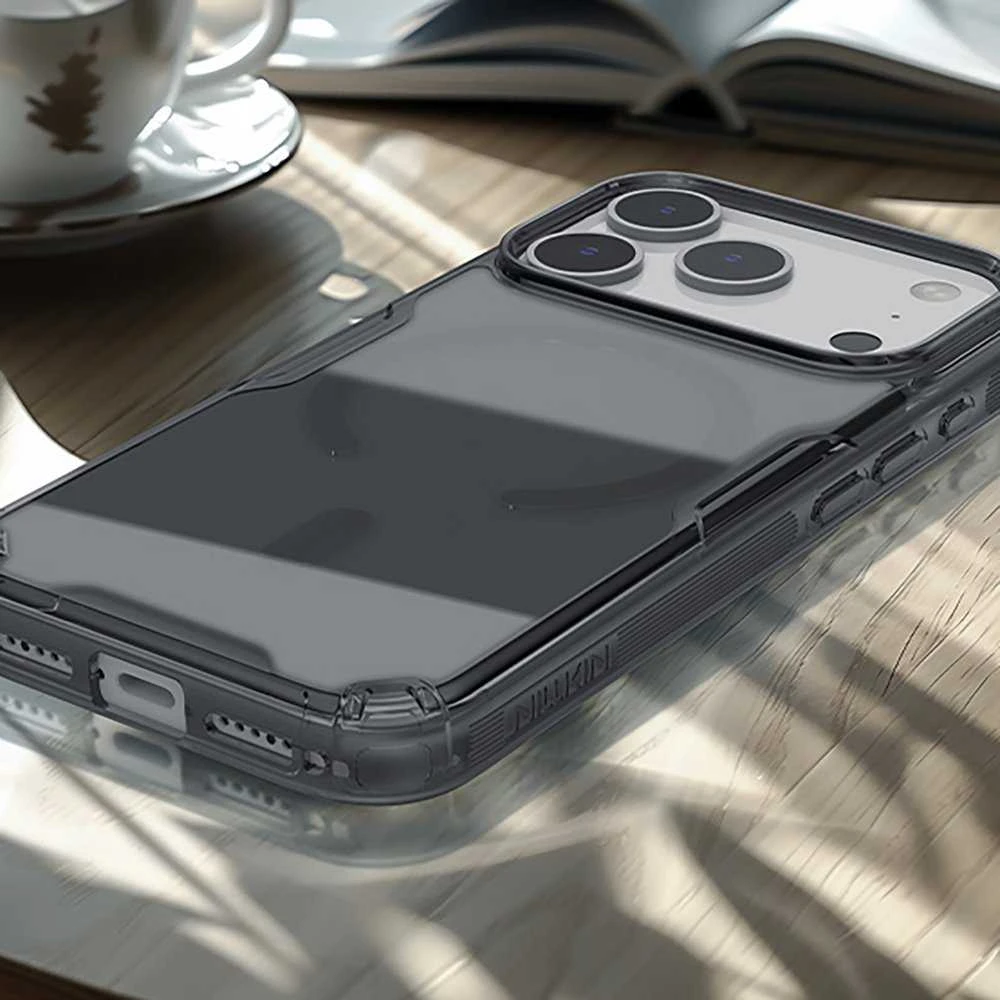 Nillkin Nature TPU PRO Magnetic dėklas skirtas Apple iPhone 17 Pro skaidrus