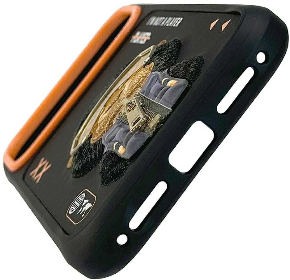 „Nimmy Cool&Cute 2.0 Gorilla“ dėklas, skirtas „iPhone 17 Pro“ - Juodas