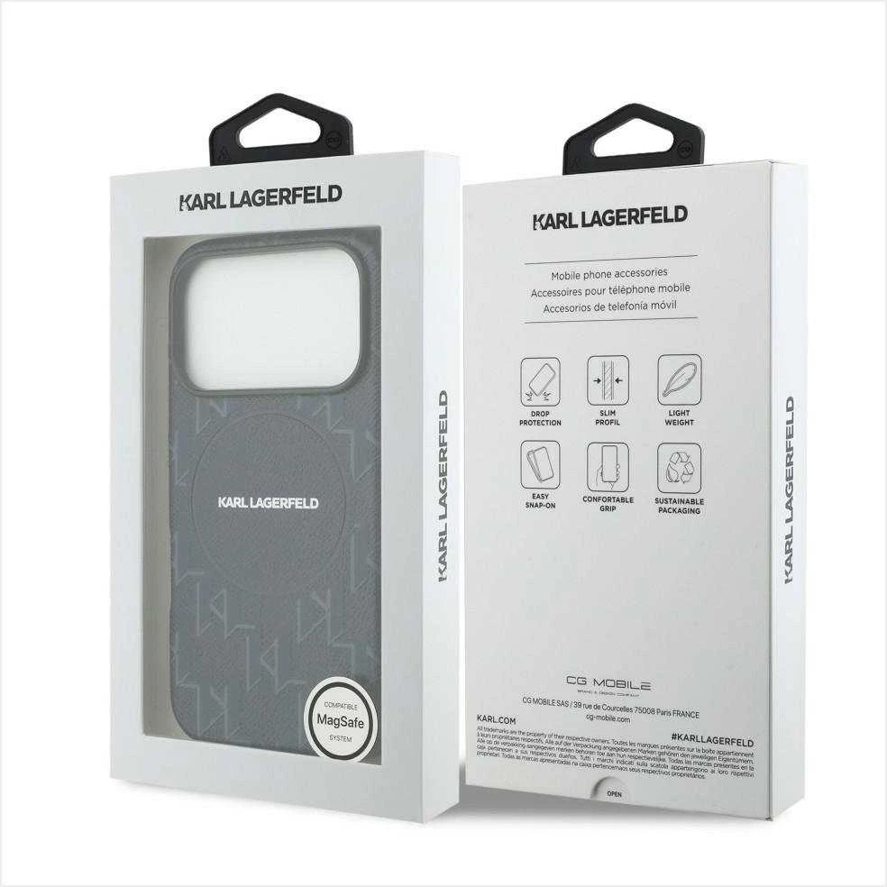 Dėklas Karl Lagerfeld Monogram Logo MagSafe Case for iPhone 17 Pro - Mėlyna