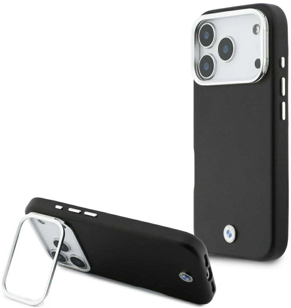 Dėklas BMW M Sign Metal Logo MagSafe Case for iPhone 17 Pro - Juodas