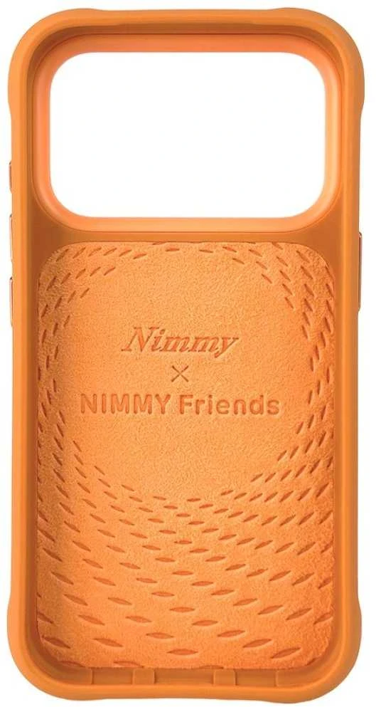 „Nimmy Cool&Cute 2.0“ katės dėklas, skirtas „iPhone 17 Pro“ – oranžinis