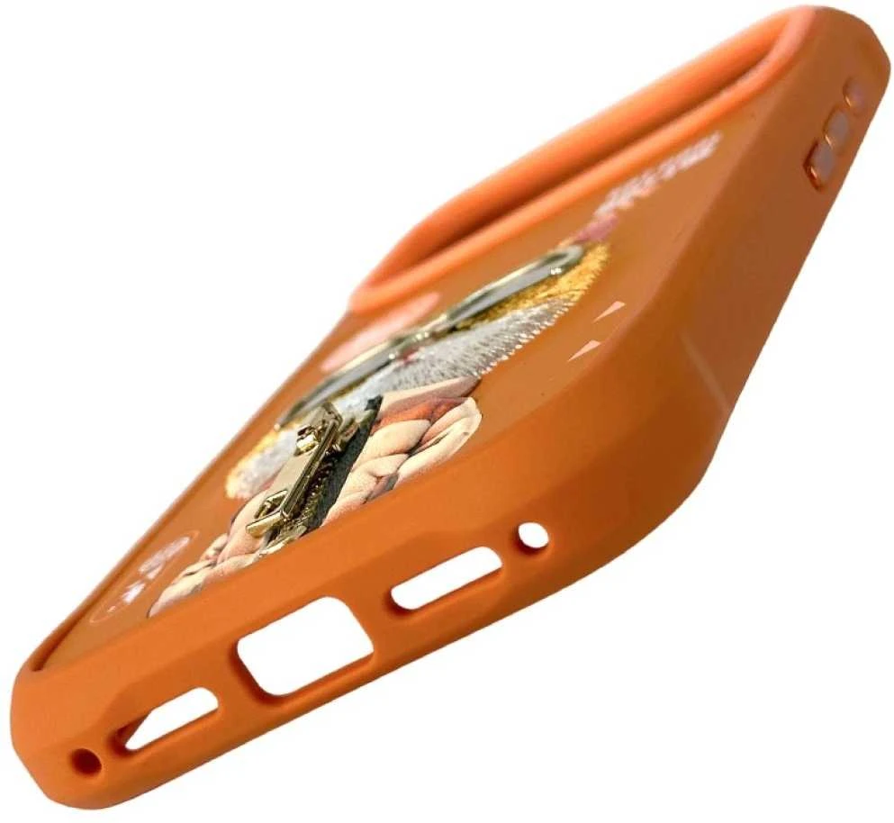 „Nimmy Cool&Cute 2.0“ katės dėklas, skirtas „iPhone 17 Pro“ – oranžinis