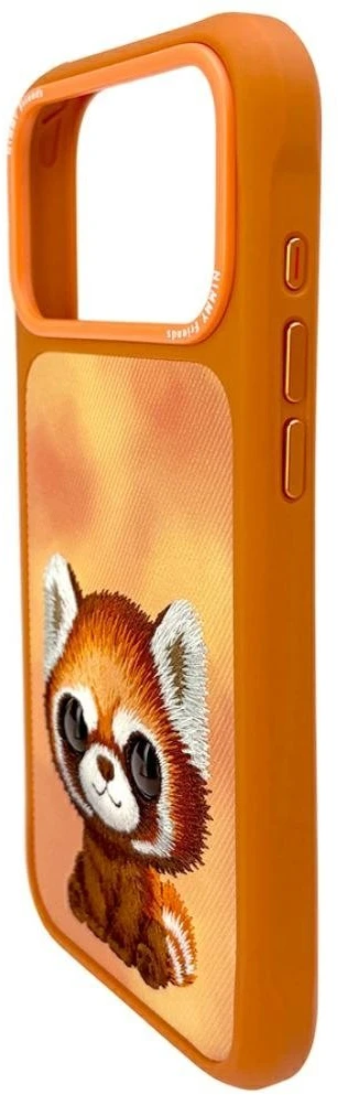 „Nimmy Big Eyed Pet 2.0 Raccoon“ dėklas, skirtas „iPhone 17 Pro“ - oranžinis
