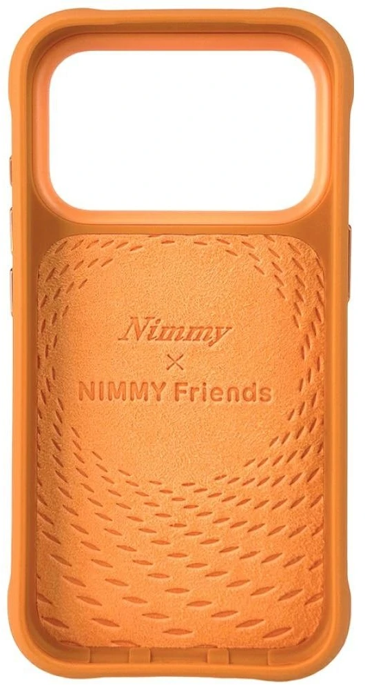 „Nimmy Big Eyed Pet 2.0 Raccoon“ dėklas, skirtas „iPhone 17 Pro“ - oranžinis