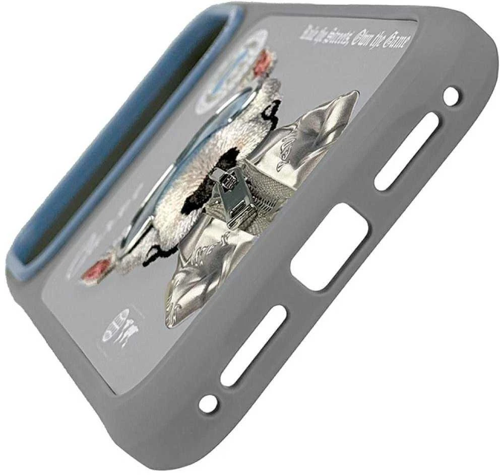 „Nimmy Cool&Cute 2.0 Nag“ dėklas, skirtas „iPhone 17 Pro“ – pilkas