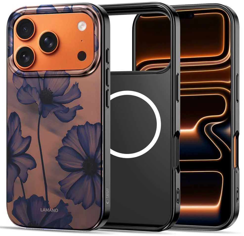 Dėklas Tech-Protect Lamano MagSafe case for iPhone 17 Pro - ruda-violetinė