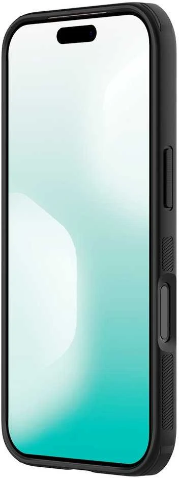 Nillkin Super Frosted Shield Pro Magnetic Dėklas skirtas Apple iPhone 17 Pro skaidrus juodos spalvos