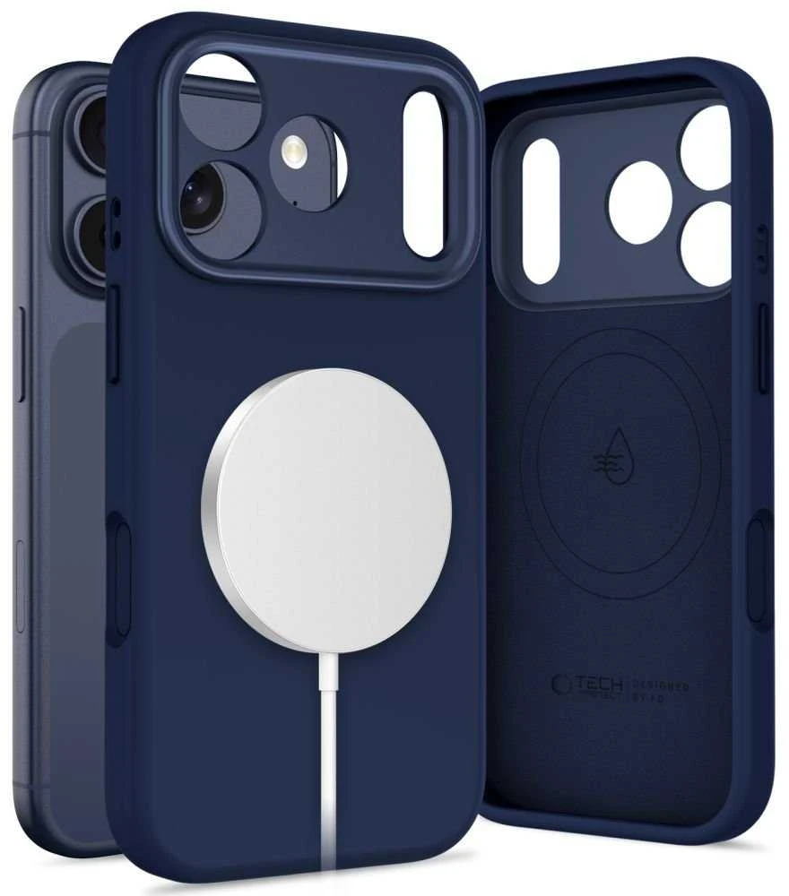 „Tech-Protect Uniq MagSafe“ „MagSafe“ dėklas, skirtas „iPhone 17 Pro Max“ – tamsiai mėlynas