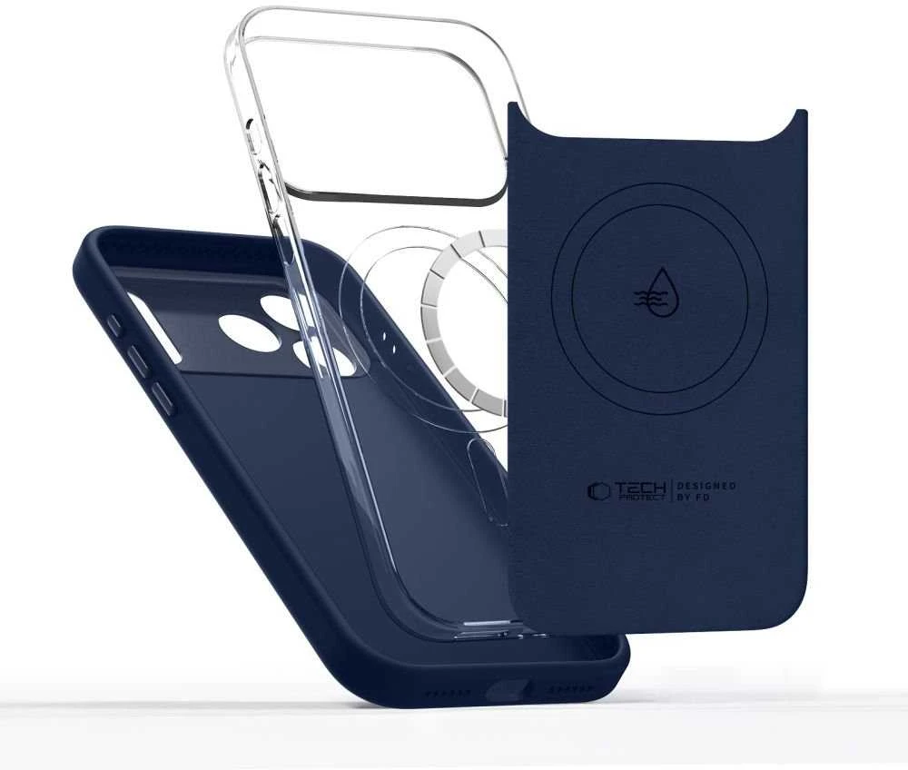 „Tech-Protect Uniq MagSafe“ „MagSafe“ dėklas, skirtas „iPhone 17 Pro Max“ – tamsiai mėlynas