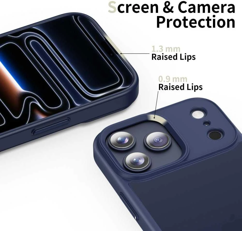 „Tech-Protect MagMat“ dėklas, skirtas „iPhone 17 Pro Max“ – matinis juodas
