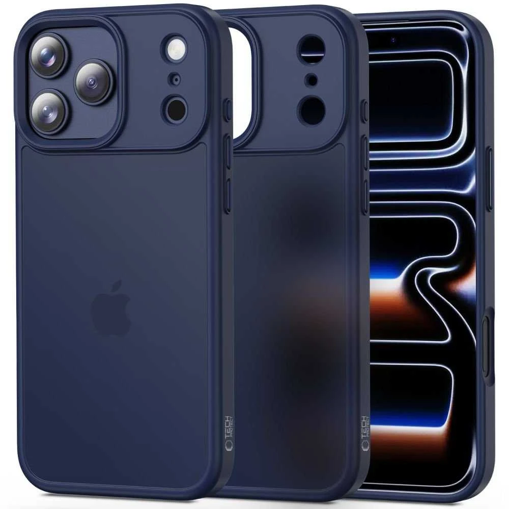 „Tech-Protect MagMat“ dėklas, skirtas „iPhone 17 Pro Max“ – matinis juodas
