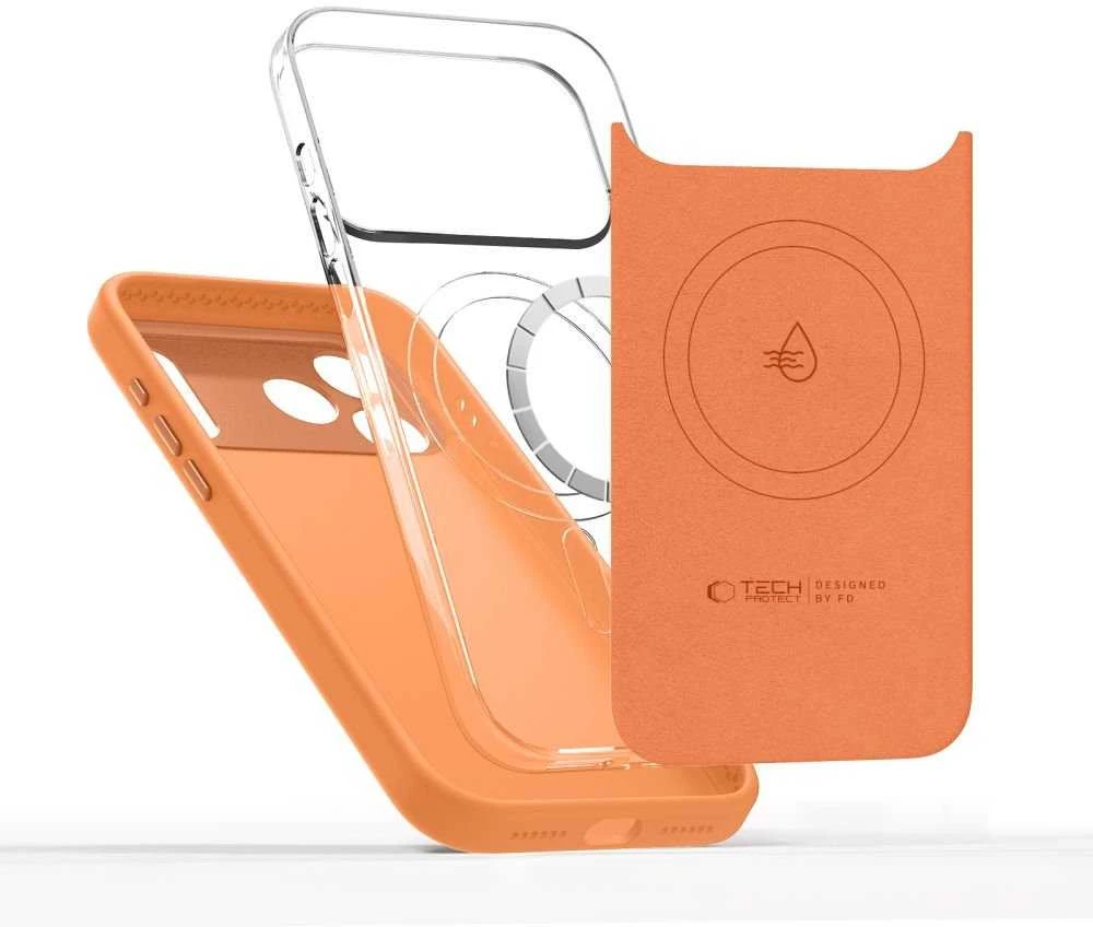 „Tech-Protect Uniq MagSafe“ dėklas, skirtas „iPhone 17 Pro Max“ – oranžinis