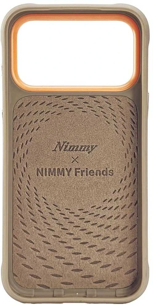 „Nimmy Glasses Cool“ dėklas, skirtas „iPhone 17 Pro Max“ – smėlio spalvos