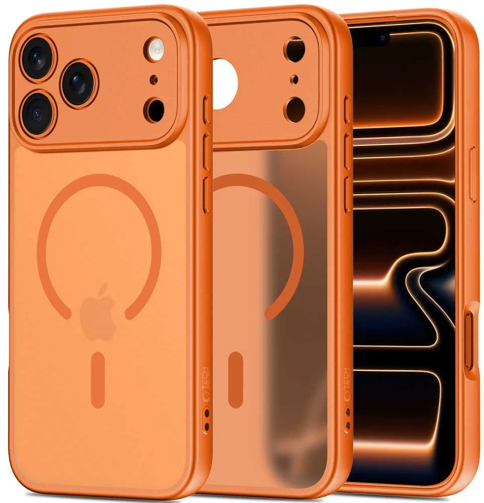 „Tech-Protect BasicMag MagSafe“ dėklas, skirtas „iPhone 17 Pro Max“ – oranžinis