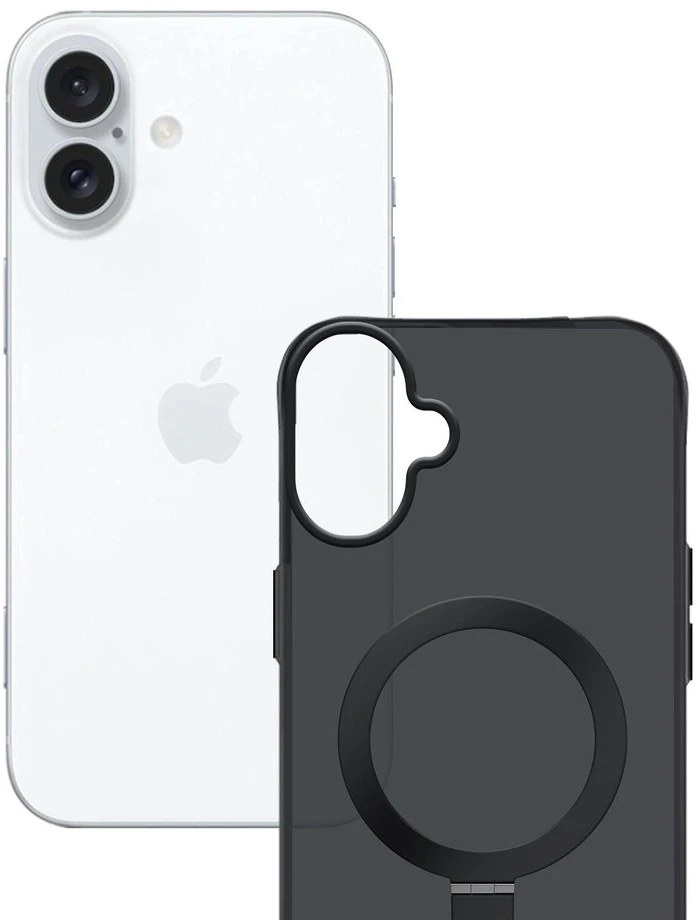 3Mk apsaugos 3mk dūminis dėklas su magnetu ir stovu iPhone 17 - juodas
