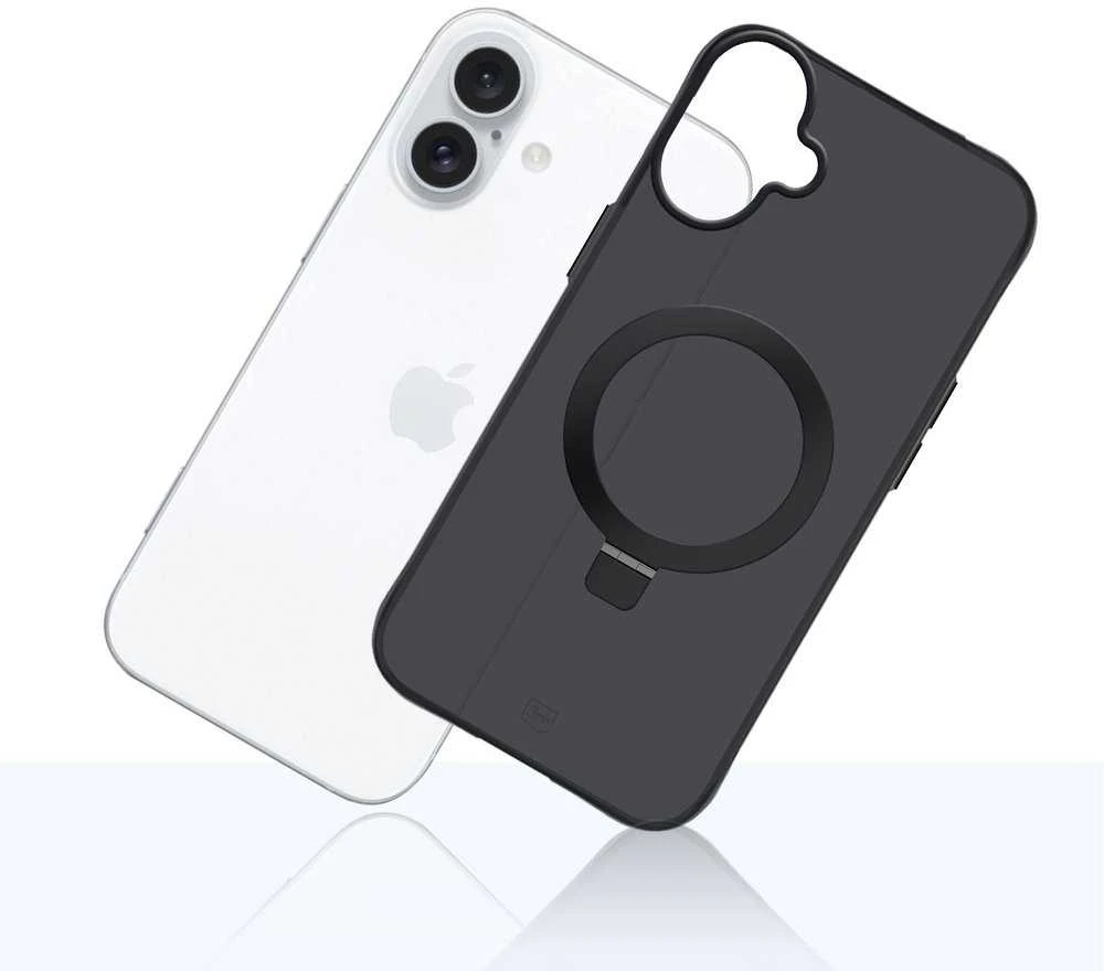 3Mk apsaugos 3mk dūminis dėklas su magnetu ir stovu iPhone 17 - juodas