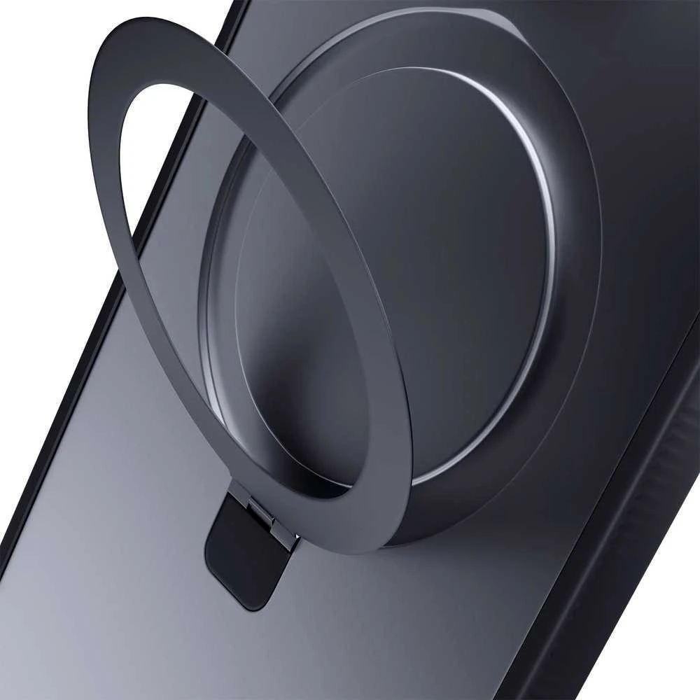 3Mk apsaugos 3mk dūminis dėklas su magnetu ir stovu iPhone 17 - juodas
