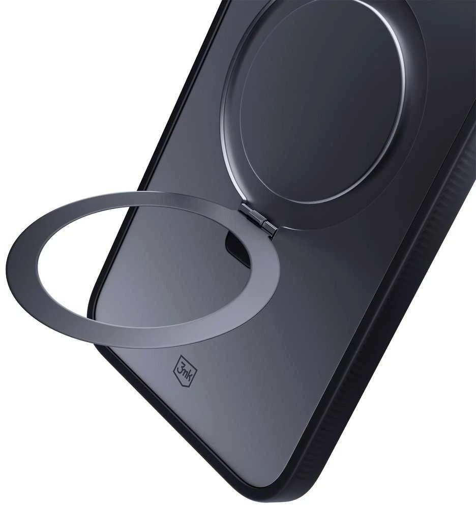3Mk apsaugos 3mk dūminis dėklas su magnetu ir stovu iPhone 17 - juodas