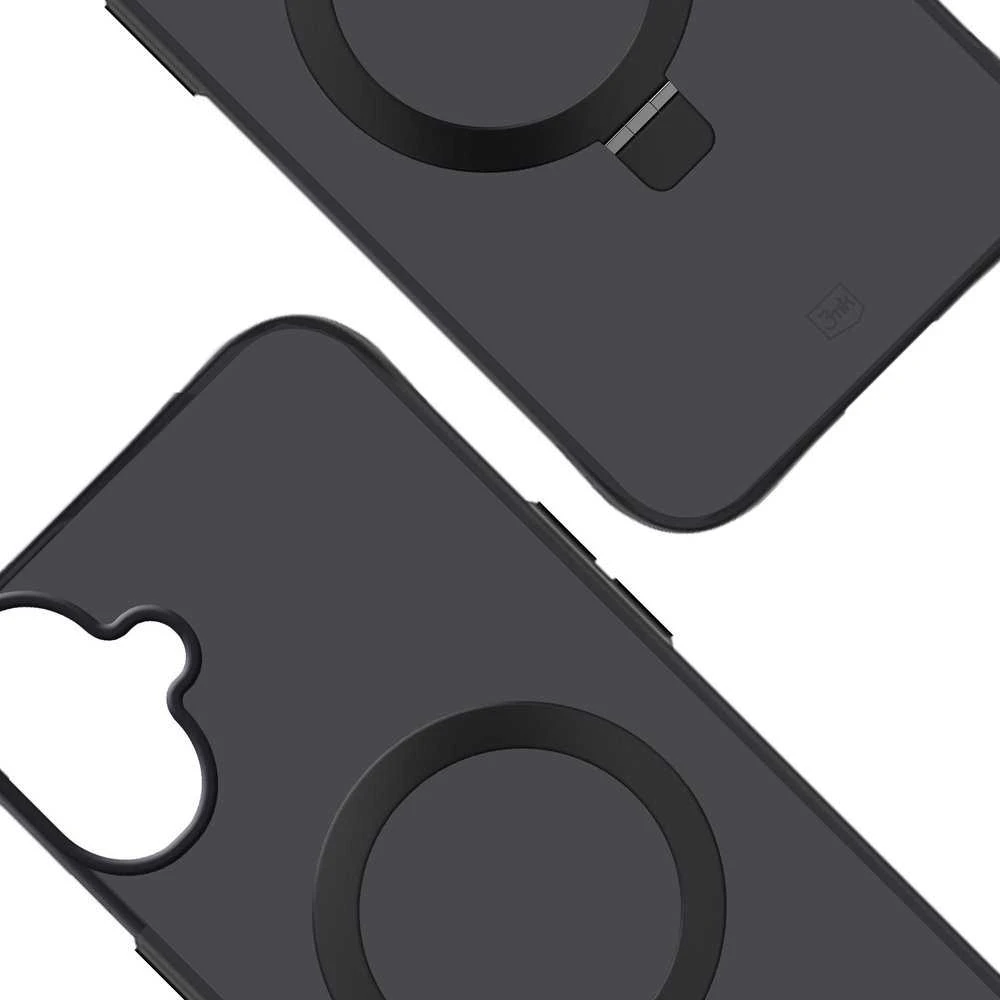3Mk apsaugos 3mk dūminis dėklas su magnetu ir stovu iPhone 17 - juodas