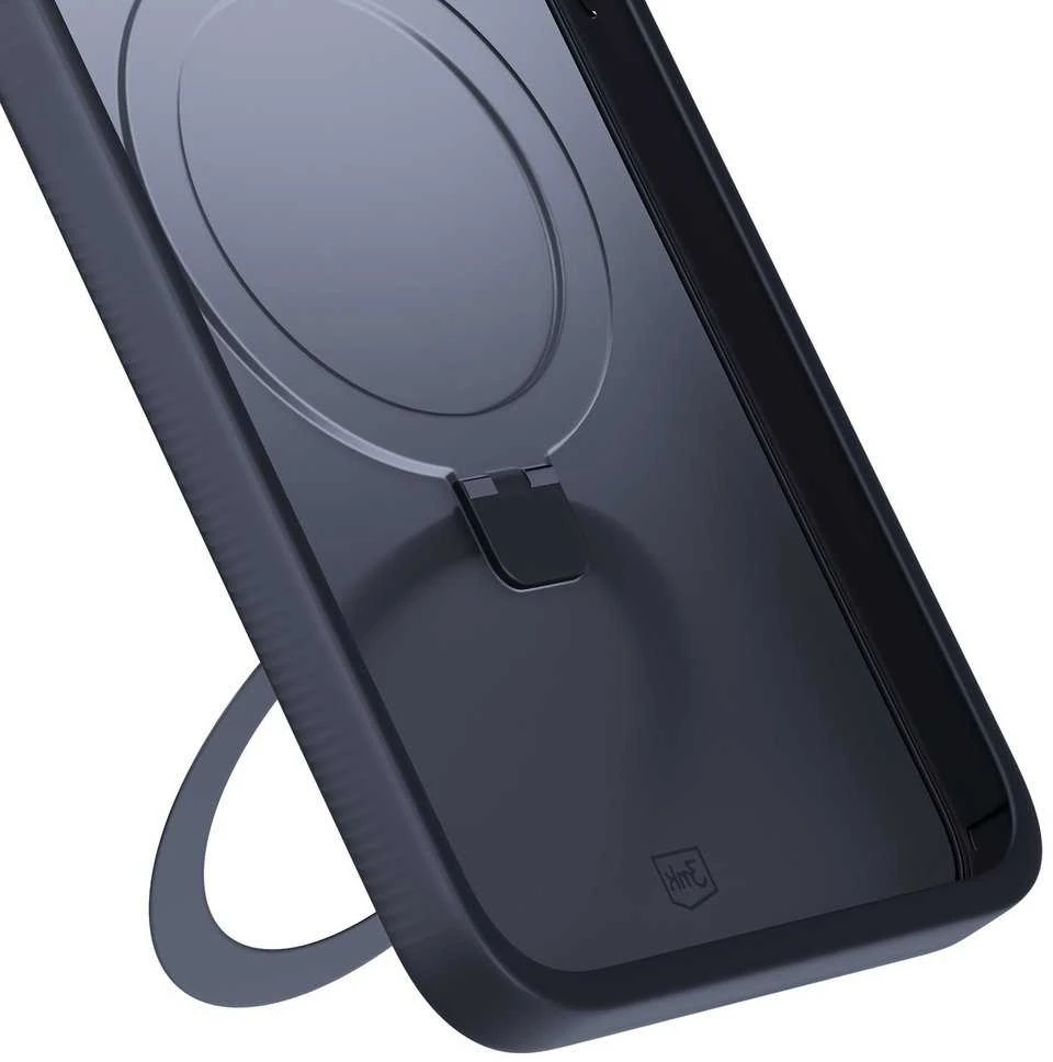 3Mk apsaugos 3mk dūminis dėklas su magnetu ir stovu iPhone 17 - juodas