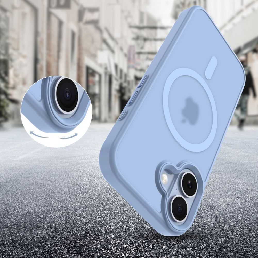 „Tech-Protect MagMat MagSafe“ dėklas, skirtas „iPhone 17“ – Mėlyna\