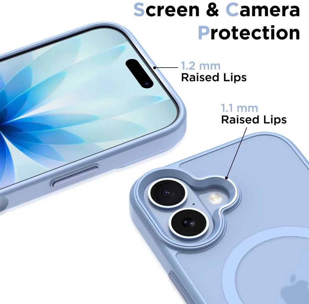 „Tech-Protect MagMat MagSafe“ dėklas, skirtas „iPhone 17“ – Mėlyna\