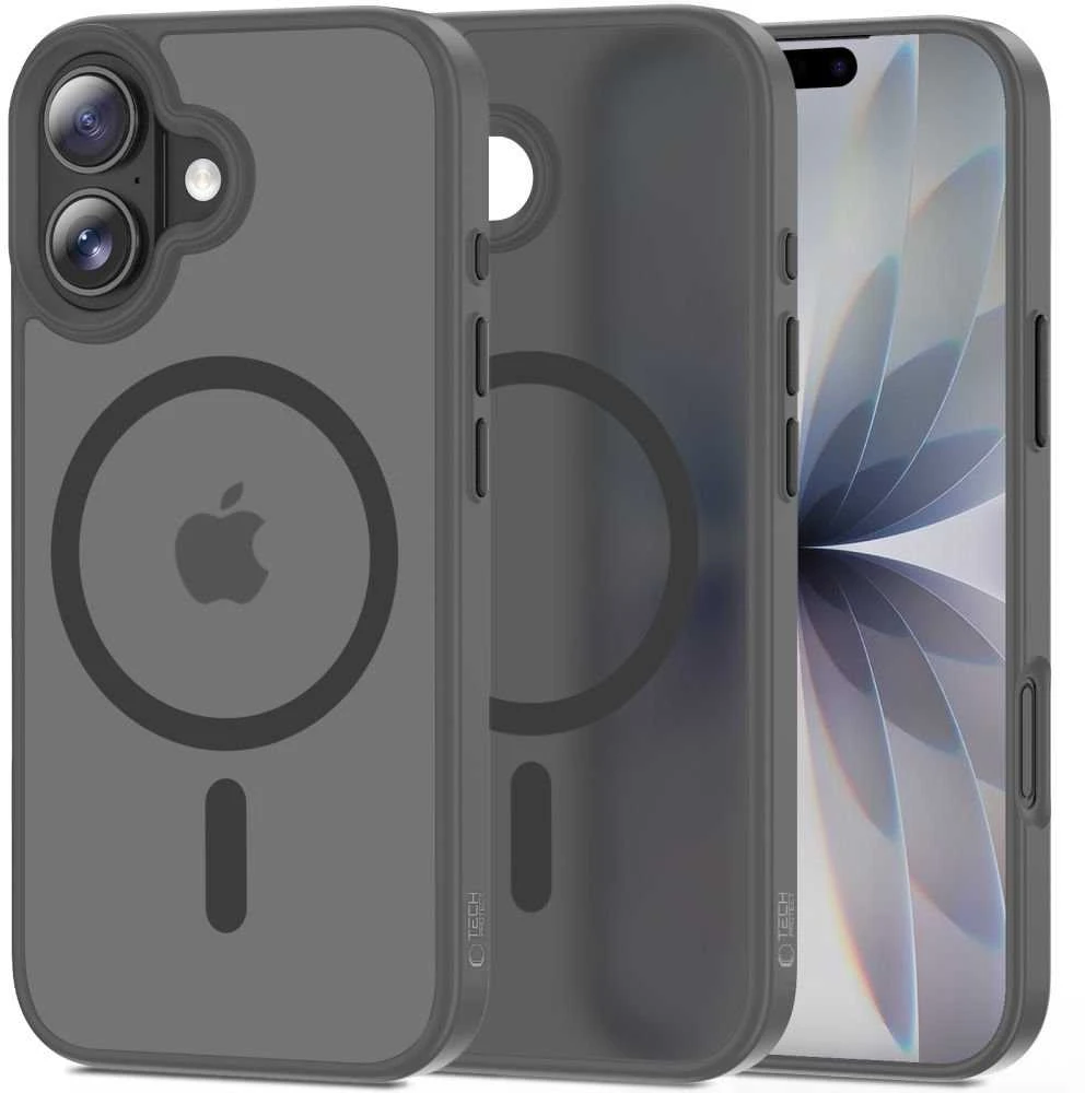„Tech-Protect MagMat MagSafe“ dėklas, skirtas „iPhone 17“ – pilkas