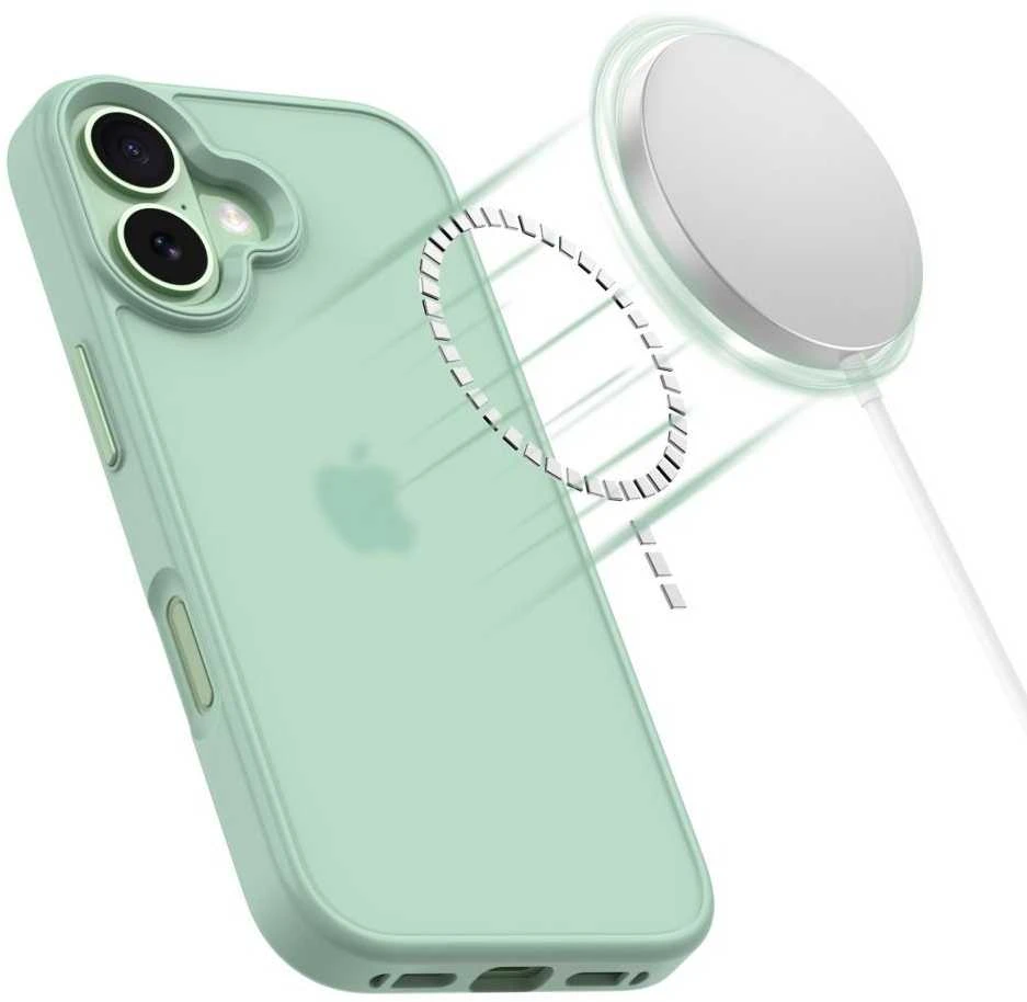 „Tech-Protect MagMat iPhone 17“ dėklas – Žalias