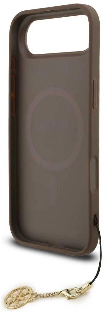 Guess 4G Charm dėklas skirtas Apple iPhone 17 Air Tone on Tone rudos spalvos