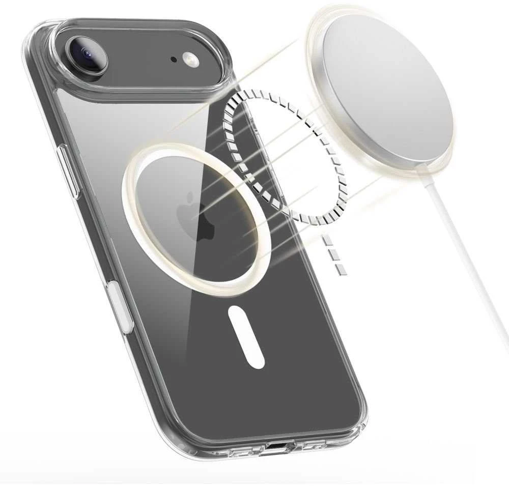 „Tech-Protect Flexair Hybrid CC MagSafe“ dėklas, skirtas „iPhone Air“ – skaidrus